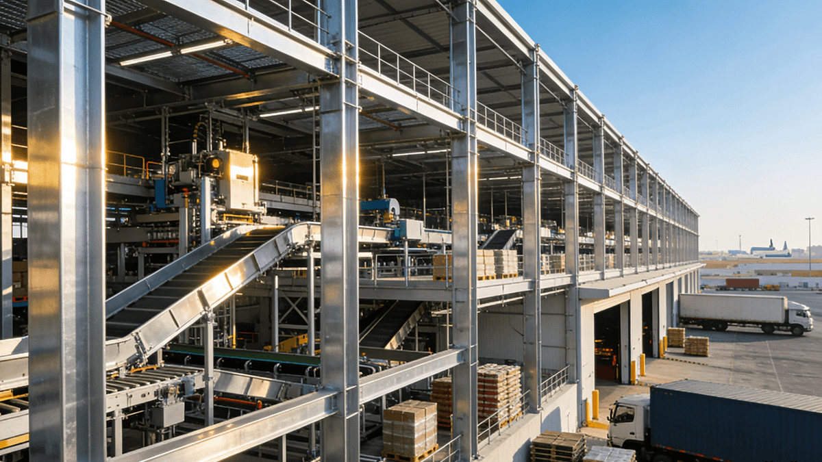 China Steel Structure Manufacturers- Weizhengheng Group - Automated Distribution Center Uae • Logistics (2)