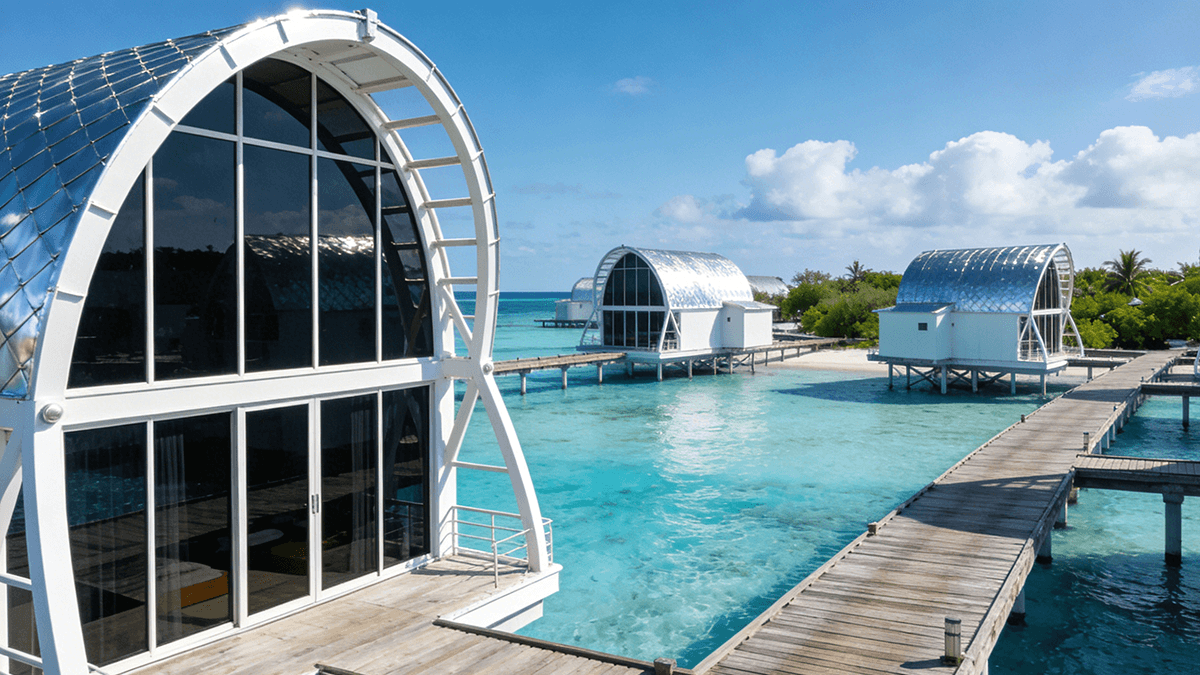 China Steel Structure Manufacturers- Weizhengheng Group - Ocean View Resort Villas Maldives • Hospitality