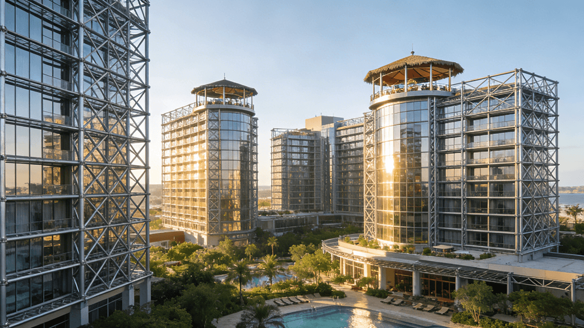 China Steel Structure Manufacturers- Weizhengheng Group - Steel Structures Hotels & Resorts